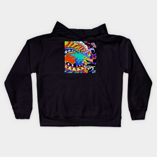 sea monster ecopop, the kaiju of the oceans Kids Hoodie